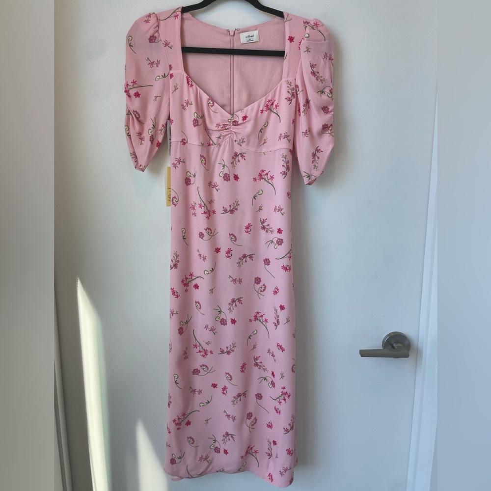 Floral Print short sleeve Square Dress Aritizia size 00